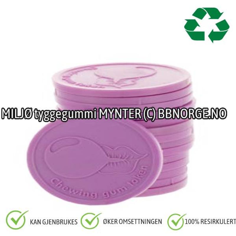 1000 Plastsjetonger med eget trykk