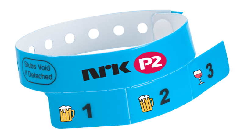 Armbånd med bonger 100stk